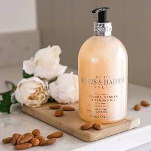 {Set of 2} BAYLIS & HARDING Jojoba Vanilla & Almond Oil Hand Soap 16.9 fl oz NEW